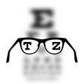 Optometry medical background Royalty Free Stock Photo