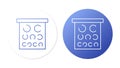 Optometry visual acuity tables. Line icon concept