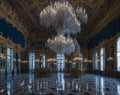 Opulence Unveiled: Exploring the Realistic Beauty of a Hall of Mirrors in Versailles