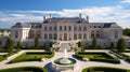 opulent beautiful mansion building