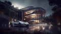 Opulent Bionic Manor and High-Tech Supercars