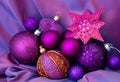 Opulent Christmas Decoration In Purple And Pink