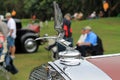 Opulent vintage American car front detail Royalty Free Stock Photo