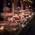 Opulent Cuisine: An Extravagant Dining Setup for Receptions