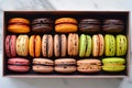 Opulent Delicacies: Rainbow Macaroon Splendor.