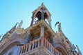 Opulent design Saint Mark`s Basilica exterior decoration Venice Royalty Free Stock Photo