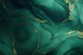 Opulent Elegance - Luxury Wallpaper with Green Marble and Gold. Generative by Ai