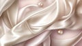 Opulent elegance, silk and foil pearl background Royalty Free Stock Photo