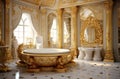 Opulent Gold bath. Generate Ai
