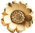 Opulent Golden Floral Design - aI generated