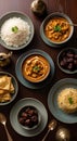Opulent Iftar Ramadan Feast Featuring Curry And Dates Royalty Free Stock Photo