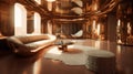 Opulent Interiors: Bronze, Gold, and Bionic Design in 8K HD