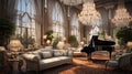 opulent luxury room background