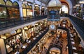 Decorative interior atrium of heritage shopping center of Queen Victoria Building QVB in Sydney CBD, Australia Royalty Free Stock Photo