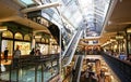 Decorative interior atrium and escalators in heritage shopping center of Queen Victoria Building QVB in Sydney CBD, Australia Royalty Free Stock Photo