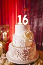 Opulent Sweet 16 cake