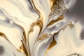 Opulent Whiteness: AI Generated Abstract Texture Photography Showcasing White Gold Intricate Pattern on Artificial Marble Royalty Free Stock Photo