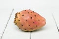 Opuntia ficus-indica cactus fruit on a white background Royalty Free Stock Photo