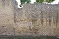 Opus reticulatum brickwork in Ancient Ercolano (Herculaneum) city ruins