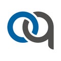 oq letter link logo template Royalty Free Stock Photo