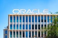 Oracle data center, modern smart architecture, technology hub, cloud computing services, einformation technology, urban innovation Royalty Free Stock Photo