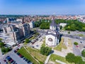 Oradea Cathedral in the city center Royalty Free Stock Photo