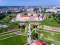Oradea fortress aerial view Royalty Free Stock Photo