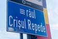 Crisul Repede river sign