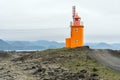 Orage lighthouse on the coast of southern Iceland Royalty Free Stock Photo