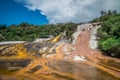 Orakei Korako Geothermal Park & Cave - geysers in New Zealand Royalty Free Stock Photo