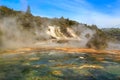 Colorful hot spring at Orakei Korako geothermal area, New Zealand Royalty Free Stock Photo