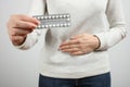 Oral contraceptives, pills against pregnancy Royalty Free Stock Photo