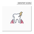 Oral diseases color icon