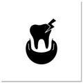 Oral diseases glyph icon