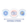 Oral examination time loop concept icon