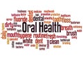 Oral Health word cloud concept