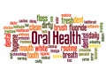 Oral Health word cloud concept 2