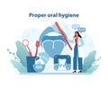 Oral Hygiene Concept. Engaging illustration
