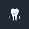 Oral hygiene filled outline colorful logo