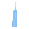 Oral irrigator. Dental flosser. Flat style. Vector illustration on white isolated background.