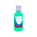 oral mouthwash cartoon vector illustration Royalty Free Stock Photo