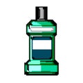 oral mouthwash game pixel art vector illustration Royalty Free Stock Photo