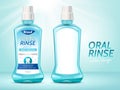 Oral rinse mockup set