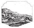 Oran, vintage engraving