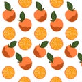 Orange digital design art and background