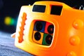 Orange 4-frame toy camera