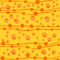 Orange abstract hand drawn pattern