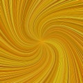 Orange abstract hypnotic swirl stripe background - vector curved ray graphic Royalty Free Stock Photo