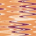 orange abstraction, wavy lines, pastel colors