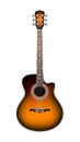 Orange acoustic guitar